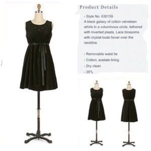 Anthro Lithe Black "Orbit Dress" Circa 2003 Size 2